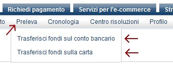 Per prelevare hai due possibilità Per prelevare hai due possibilità