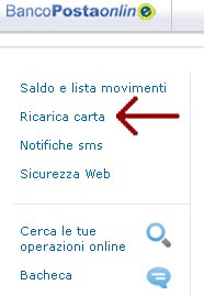 come mandare una ricarica postepay on line